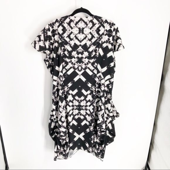 City Chic Zip Front Print Tunic Dress XL/22 - Picture 8 of 8